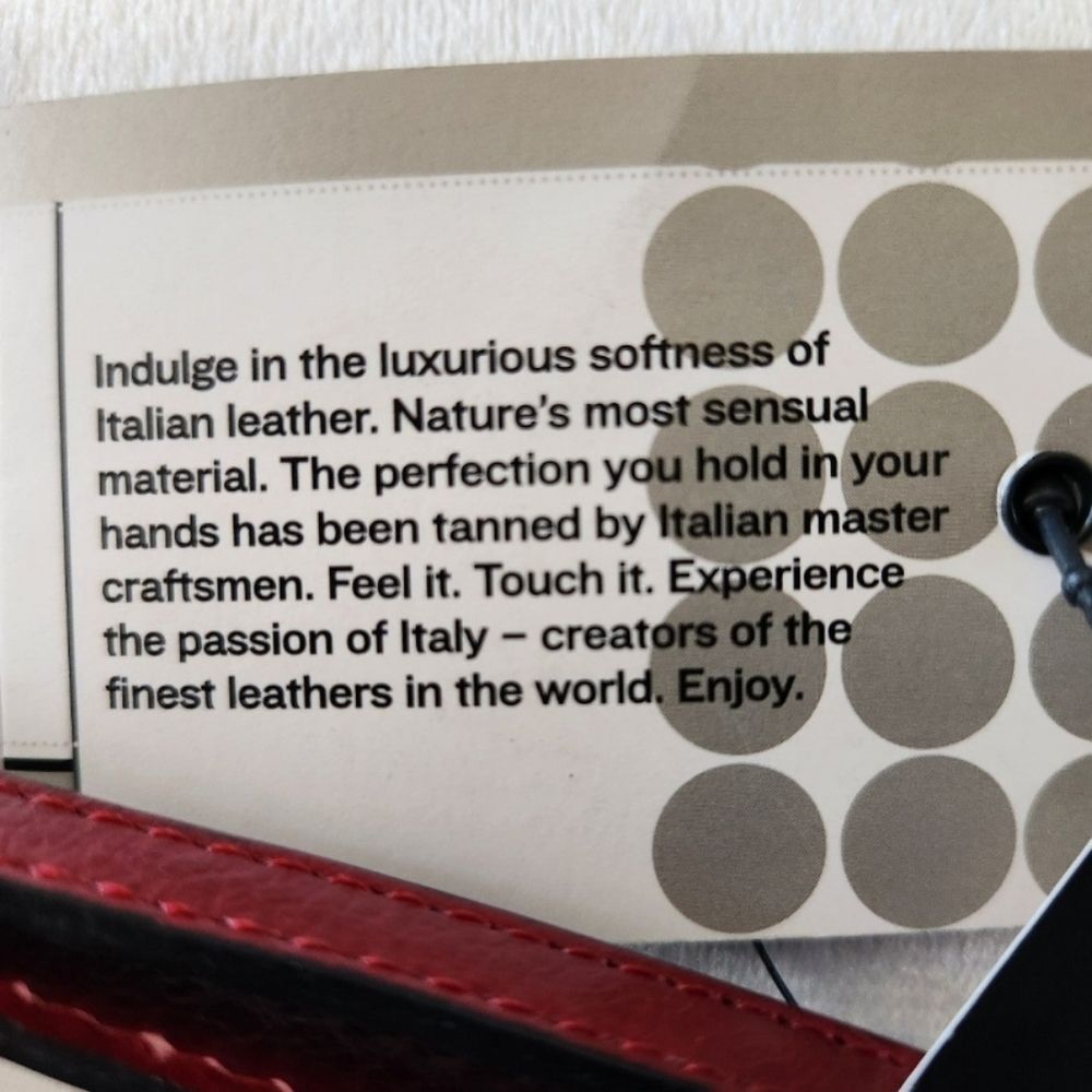 NWT Red Pelle Studio/ Wilsons Italian Leather Wrist Bag - Picture 6 of 7